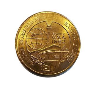1962 World's Fair Century 21 Exposition One Dollar Coin